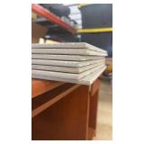 Set of 6 Concrete Floor Tiles with Textured Finish