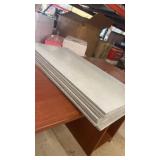 Set of 6 Concrete Floor Tiles with Textured Finish