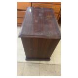 Two-Drawer Wooden File Cabinet with Metal Handles