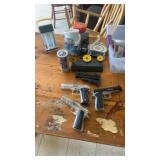 Airsoft Equipment Collection with Pistols, Targets, BBs, and More