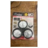 Set of Wireless LED Puck Lights with Remote and Dimmer Function