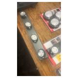 Set of Wireless LED Puck Lights with Remote and Dimmer Function