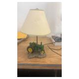 John Deere Tractor Table Lamp with Farm Scene Base