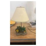 John Deere Tractor Table Lamp with Farm Scene Base