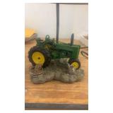 John Deere Tractor Table Lamp with Farm Scene Base