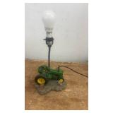 John Deere Tractor Table Lamp with Farm Scene Base