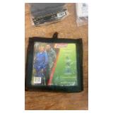 Assorted Set of Outdoor Gear with Rainsuit, Safety Treads, Bug Taboo, and Paint Spray Coverall