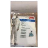 Assorted Set of Outdoor Gear with Rainsuit, Safety Treads, Bug Taboo, and Paint Spray Coverall