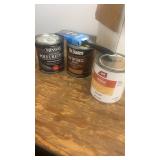 Set of 3 Wood Finishing Products: Polyurethane, Wiping Stain, and Varnish