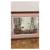 David A. Maass Signed and Numbered Wildlife Print - Ducks in Forest Scene