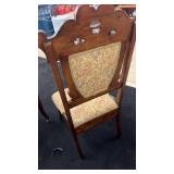 Set of Vintage Floral Upholstered Wooden Sofa and Two Armchairs