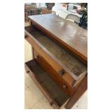 Antique Wooden 4-Drawer Chest of Drawers