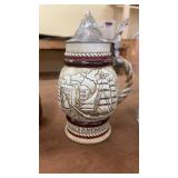 Collection of 3 Vintage Beer Steins and Mug with Unique Designs