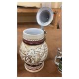 Collection of 3 Vintage Beer Steins and Mug with Unique Designs