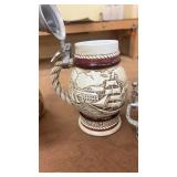 Collection of 3 Vintage Beer Steins and Mug with Unique Designs