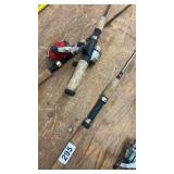 Collection of 5 Fishing Rods with Reels Assorted Models