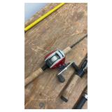 Collection of 5 Fishing Rods with Reels Assorted Models