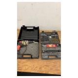 Milwaukee Sander and Extensive Drill Bit Set with Storage Cases