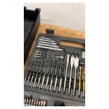 Milwaukee Sander and Extensive Drill Bit Set with Storage Cases