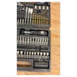 Milwaukee Sander and Extensive Drill Bit Set with Storage Cases