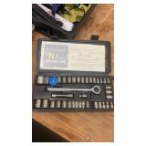 Air Stapler with Nails, 40-Piece Socket Set, and Drill Accessories