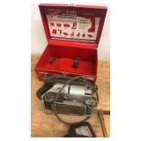 Assorted Power Tools and Hardware Collection with Heater