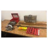Assorted Power Tools and Hardware Collection with Heater