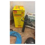 Assorted Workshop Tools Including Pump, Dial Indicator, and Accessories