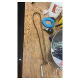 Assorted Workshop Tools Including Pump, Dial Indicator, and Accessories