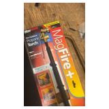 Assorted Workshop Tools Including Pump, Dial Indicator, and Accessories