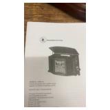 Vintage Wooden Radio and Turntable System with CD Player