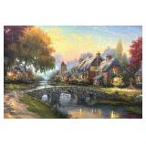 Cobblestone Bridge Limited Edition Print by Thomas Kinkade