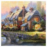 Cobblestone Bridge Limited Edition Print by Thomas Kinkade