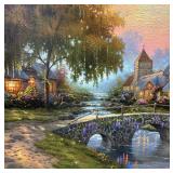 Cobblestone Bridge Limited Edition Print by Thomas Kinkade