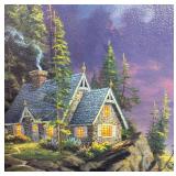 Rock of Salvation Limited Edition Print on Canvas by Thomas Kinkade