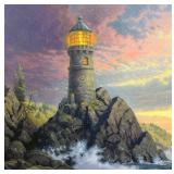 Rock of Salvation Limited Edition Print on Canvas by Thomas Kinkade