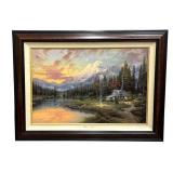 Evening Majesty Limited Edition Print on Canvas by Thomas Kinkade