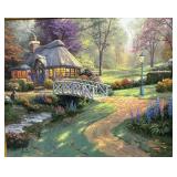 "Friendship Cottage" Limited Edition Signed Print on Canvas by Thomas Kinkade
