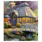 "Friendship Cottage" Limited Edition Signed Print on Canvas by Thomas Kinkade