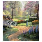 "Friendship Cottage" Limited Edition Signed Print on Canvas by Thomas Kinkade