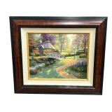 "Friendship Cottage" Limited Edition Signed Print on Canvas by Thomas Kinkade