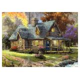 Mountain Retreat Limited Edition Canvas Print by Thomas Kinkade