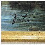 Mountain Retreat Limited Edition Canvas Print by Thomas Kinkade