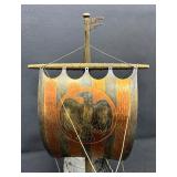 Vintage Edward Aagaard Iron Art Viking Ship Decorative Figurine