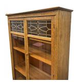 Antique Empire / Arts and Crafts Glass Front Display Cabinet