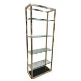 Gorgeous Vintage Brass Etagere