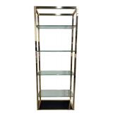 Gorgeous Vintage Brass Etagere