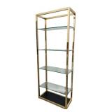 Gorgeous Vintage Brass Etagere