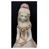 Rapunzel Figurine by Cybis / Cybis Porcelain Figurine 1970s Rapunzel Limited Edition Cybis Pink Rapunzel #23