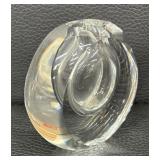 Round Crystal Vase by St. Louis
